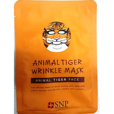 Тканевая анти-возрастная маска Animal Tiger Wrinkle Mask 25 мл  оптом