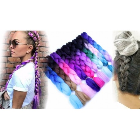 Цветные пряди-косы  оптом-3