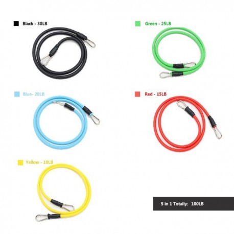 Набор трубчатых эспандеров 5 шт  оптом-3