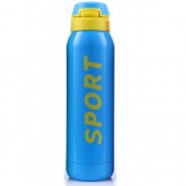 Термос с трубочкой из стали Sport 500 мл 