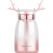 Мини термос сталь с рогами оленя 320 мл 