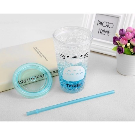 Охлаждающий стакан с трубочкой Totoro  оптом